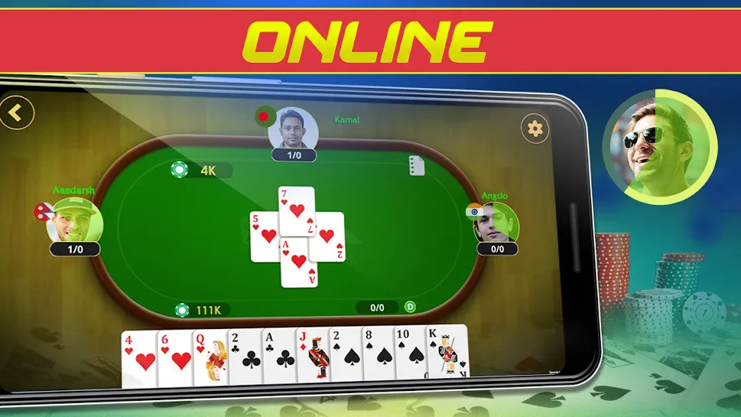 Call Bridge Card Game — Spades (Карточная игра Колл Бридж) [MOD: Мод Меню/Взлом] - Скриншот 2