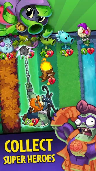 Plants vs. Zombies™ Heroes [MOD: Бесконечные деньги] - Скриншот 1