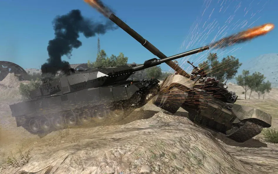 Real Tank Battle : War Machine (Реальное танковое сражение) [MOD: Разблокировано] - Скриншот 1