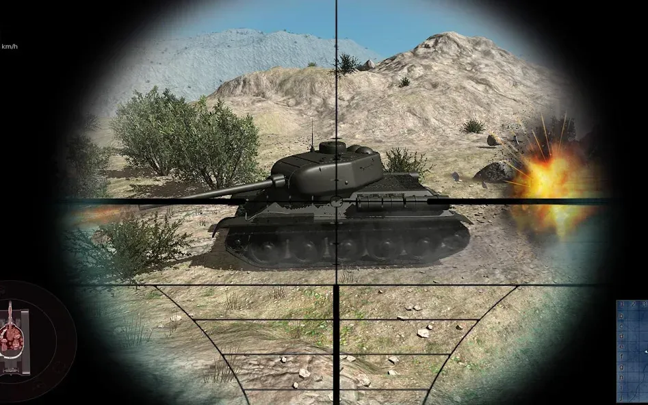 Real Tank Battle : War Machine (Реальное танковое сражение) [MOD: Разблокировано] - Скриншот 2