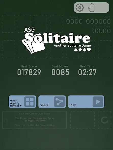 Solitaire — ASG (Солитр) [MOD: Меню/Много денег] - Скриншот 4