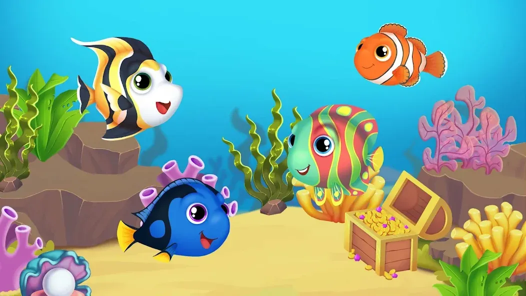 Baby Aquarium — Fish game [MOD: Premium/Unlocked] - Скриншот 1