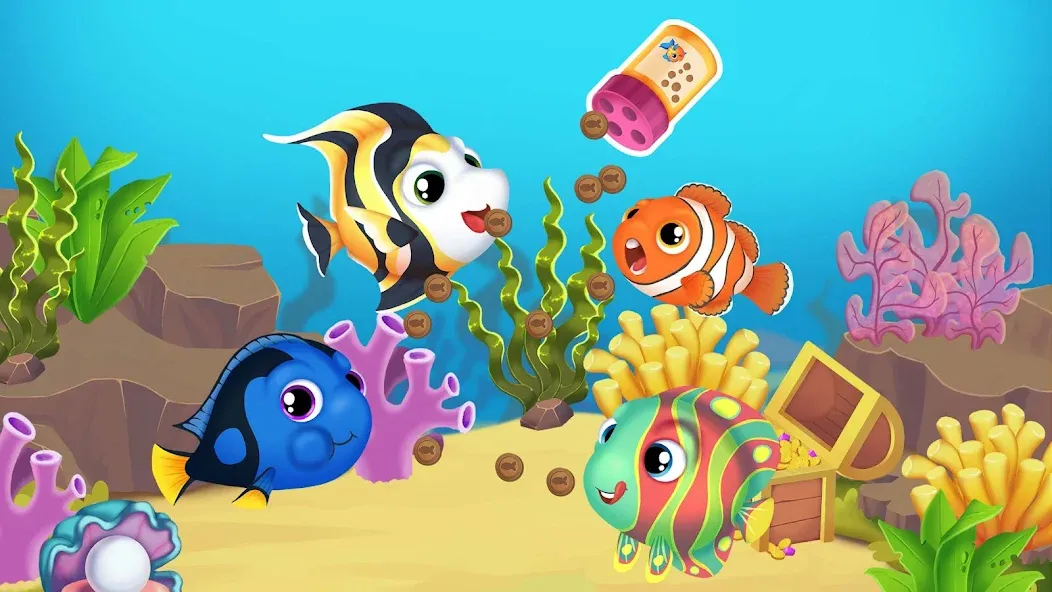 Baby Aquarium — Fish game [MOD: Premium/Unlocked] - Скриншот 5