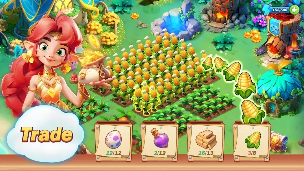 Pixie Island — Farming Game (Пикси Айленд) [MOD: Меню/Много денег] - Скриншот 3