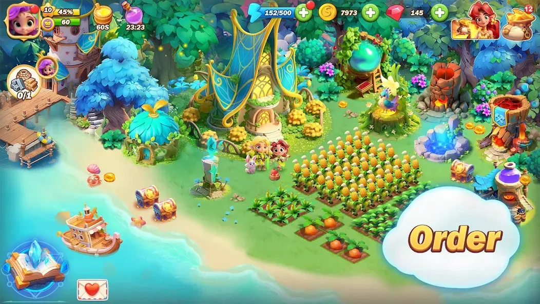Pixie Island — Farming Game (Пикси Айленд) [MOD: Меню/Много денег] - Скриншот 5