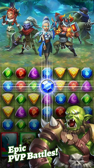 Dragon Strike: Puzzle RPG (Драгон Страйк) [MOD: Мод Меню/Взлом] - Скриншот 3