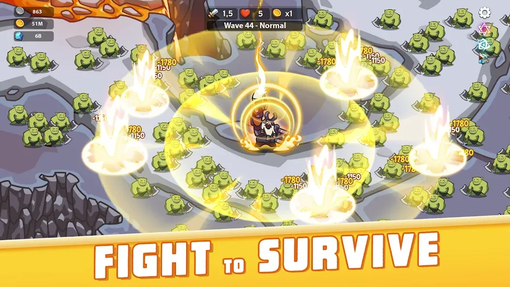 Empire Survivor: Idle Defense (Импайр Кингдом) [MOD: Premium/Unlocked] - Скриншот 1