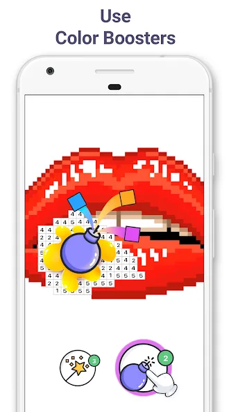 Pixel Art — Color by Number (Пиксельное искусство) [MOD: Много монет/Энергии] - Скриншот 5