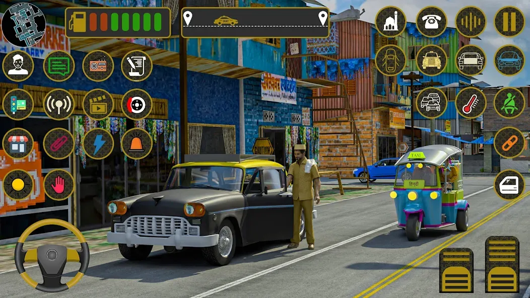 Indian Taxi Simulator car Game (Индийский такси симулятор автомобиля Игра) [MOD: Все разблокировано] - Скриншот 1