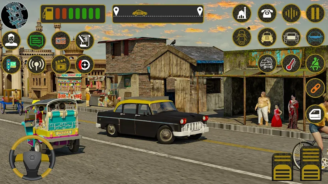Indian Taxi Simulator car Game (Индийский такси симулятор автомобиля Игра) [MOD: Все разблокировано] - Скриншот 2