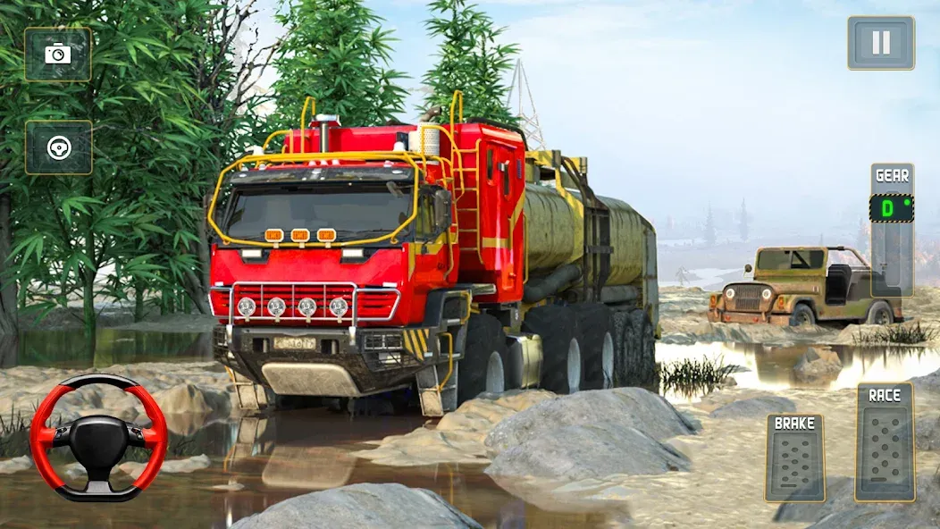 Offroad Mud Truck Driving Sim [MOD: Бесконечные деньги] - Скриншот 4