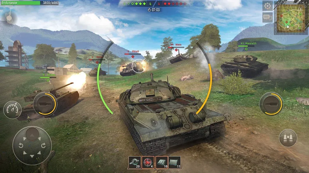 Battle Tanks: Tank Games WW2 (Бэтл Тэнкс) [MOD: Mega Mod/Меню] - Скриншот 5