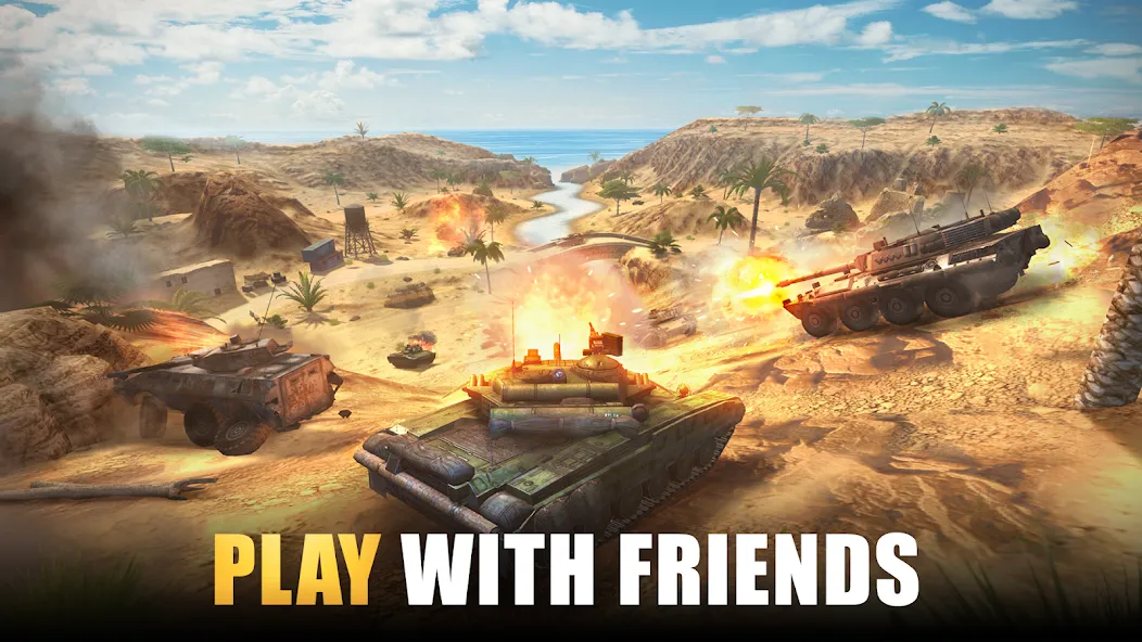 Tank Force: Tank games blitz [MOD: Бесконечные деньги] - Скриншот 1