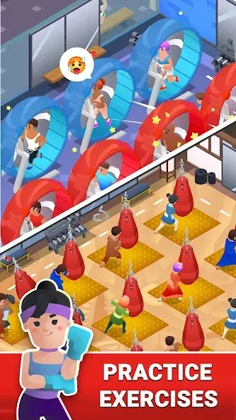 Boxing Gym Tycoon 3D: MMA Club (Боксерская Гимназия Тайкун 3D) [MOD: Мод Меню/Взлом] - Скриншот 4