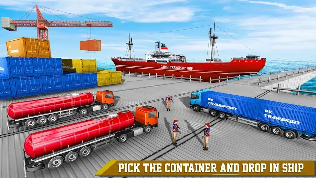 Cargo Transport Truck Driving (Грузовик перевозки грузов) [MOD: Бесконечные деньги] - Скриншот 4