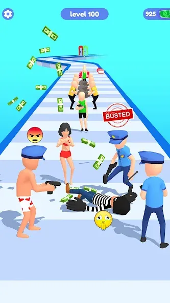 Thief Run Race 3D: Fun Race [MOD: Все открыто] - Скриншот 4