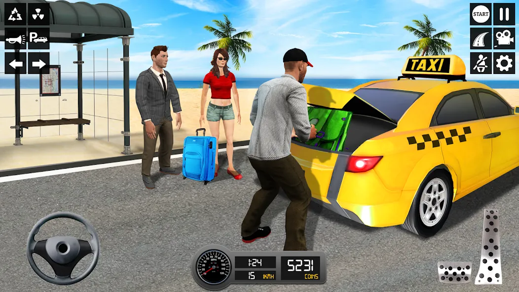 Taxi Simulator 3d Taxi Sim [MOD: Все открыто] - Скриншот 1