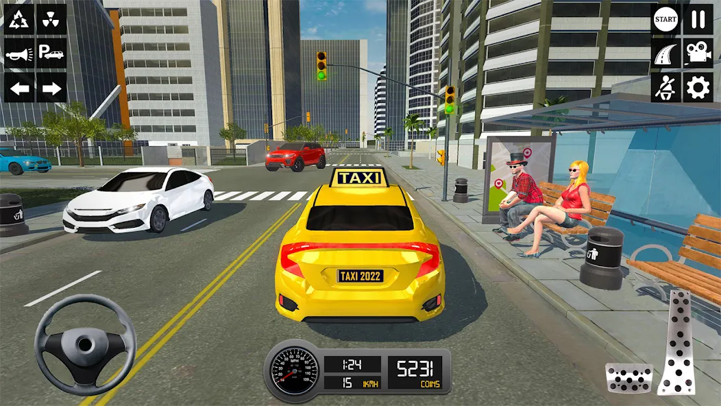Taxi Simulator 3d Taxi Sim [MOD: Все открыто] - Скриншот 2