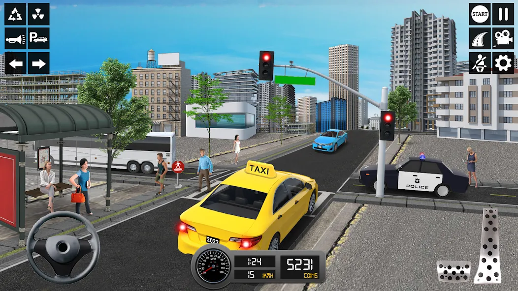 Taxi Simulator 3d Taxi Sim [MOD: Все открыто] - Скриншот 3