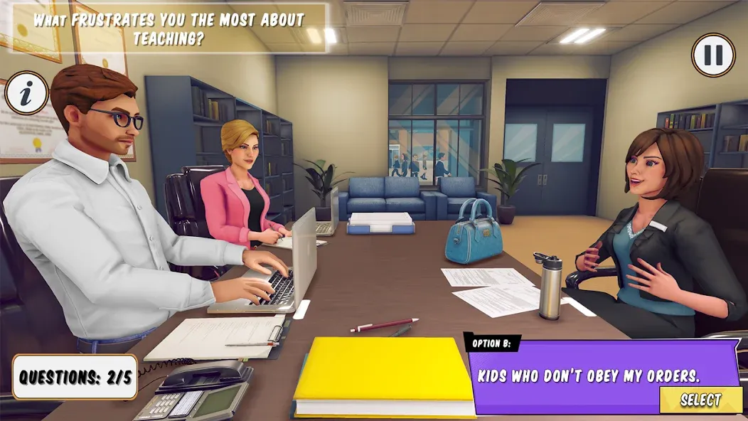 High School Teacher Simulator [MOD: Мод Меню/Взлом] - Скриншот 1
