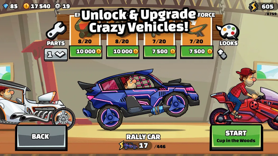 Hill Climb Racing 2 (Хилл Клаим Рейсинг 2) [MOD: Premium/Unlocked] - Скриншот 3