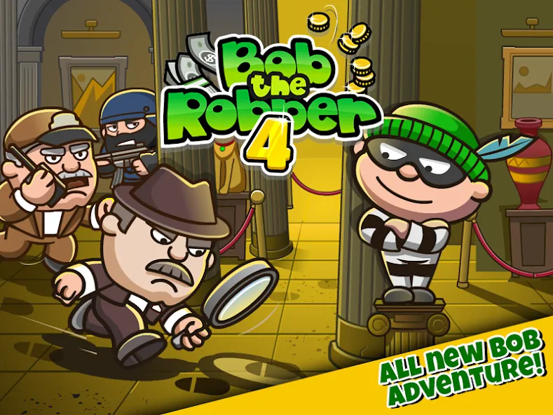Bob The Robber 4 (Боб Грабитель 4) [MOD: Premium/Unlocked] - Скриншот 1
