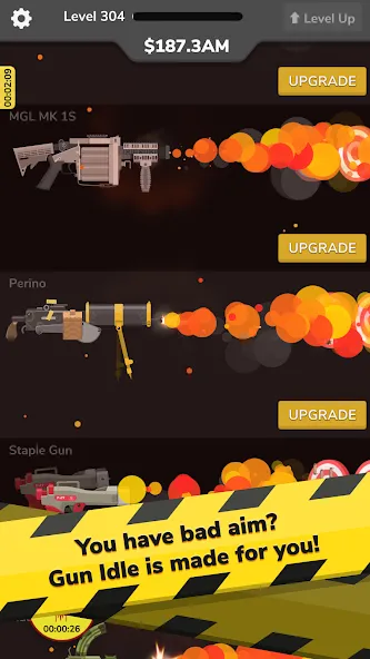 Gun Idle (Ган Айдл) [MOD: Бесконечные деньги] - Скриншот 3