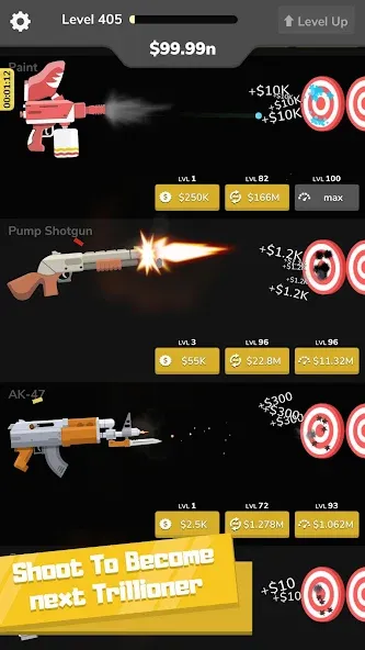 Gun Idle (Ган Айдл) [MOD: Бесконечные деньги] - Скриншот 5