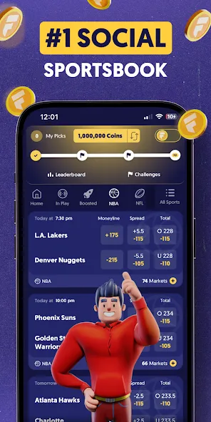Fliff — Sports Picks (Флифф) [MOD: Бесконечные деньги] - Скриншот 1