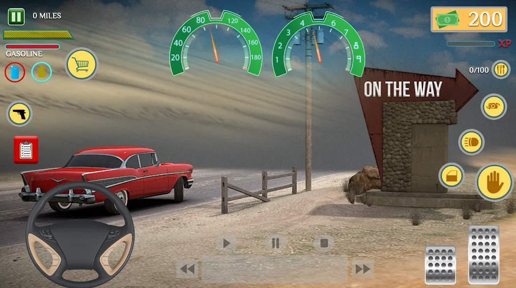 Long Road Trip Games Car Drive [MOD: Меню/Много денег] - Скриншот 1