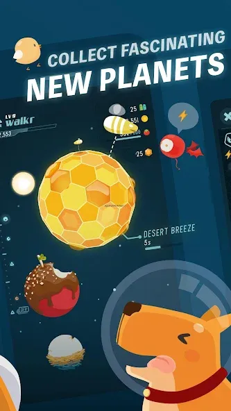 Walkr: Fitness Space Adventure (Уолкр) [MOD: Mega Mod/Меню] - Скриншот 2