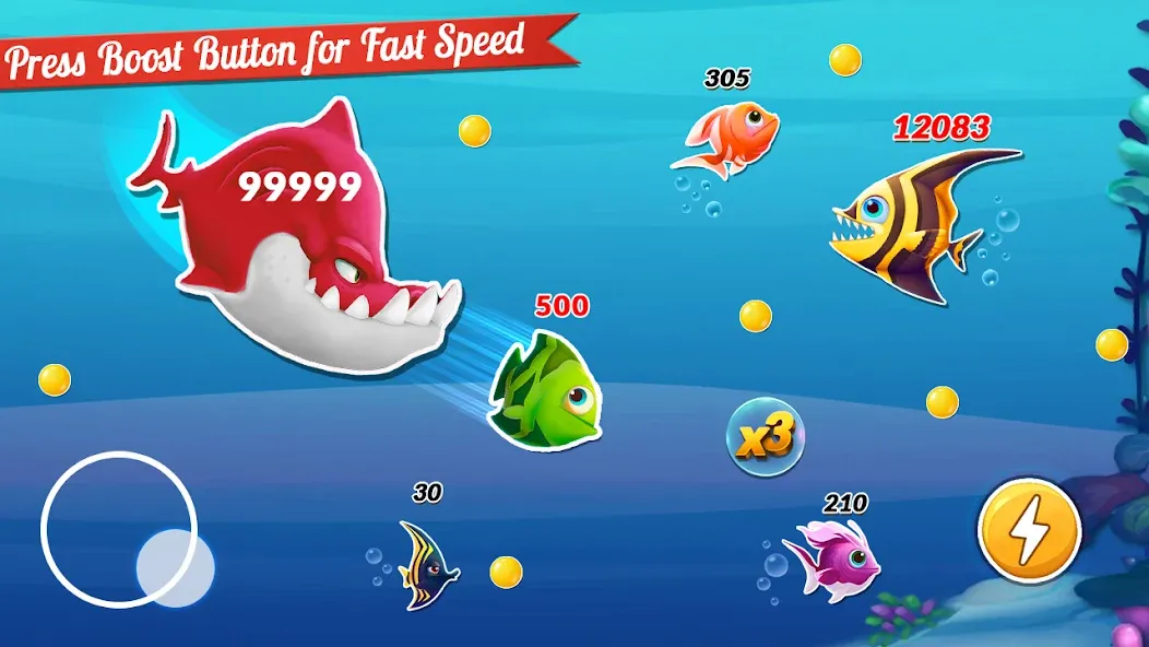 Fish.IO Fish Games Shark Games (Фиш Ай О Фиш Геймс Шарк Геймс) [MOD: Premium/Unlocked] - Скриншот 1