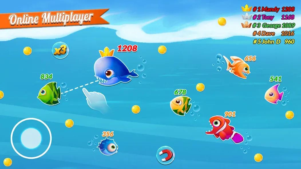 Fish.IO Fish Games Shark Games (Фиш Ай О Фиш Геймс Шарк Геймс) [MOD: Premium/Unlocked] - Скриншот 2