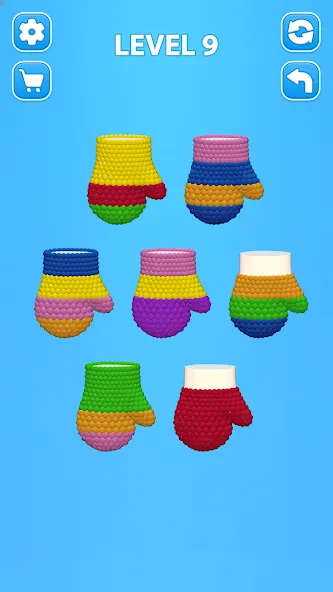 Cozy Knitting: Sorting games (Кози Ниттинг) [MOD: Все разблокировано] - Скриншот 2
