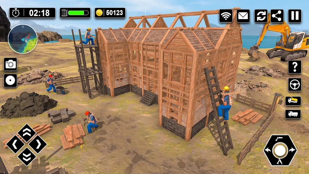 Wood House Construction Game [MOD: Бесконечные деньги] - Скриншот 3