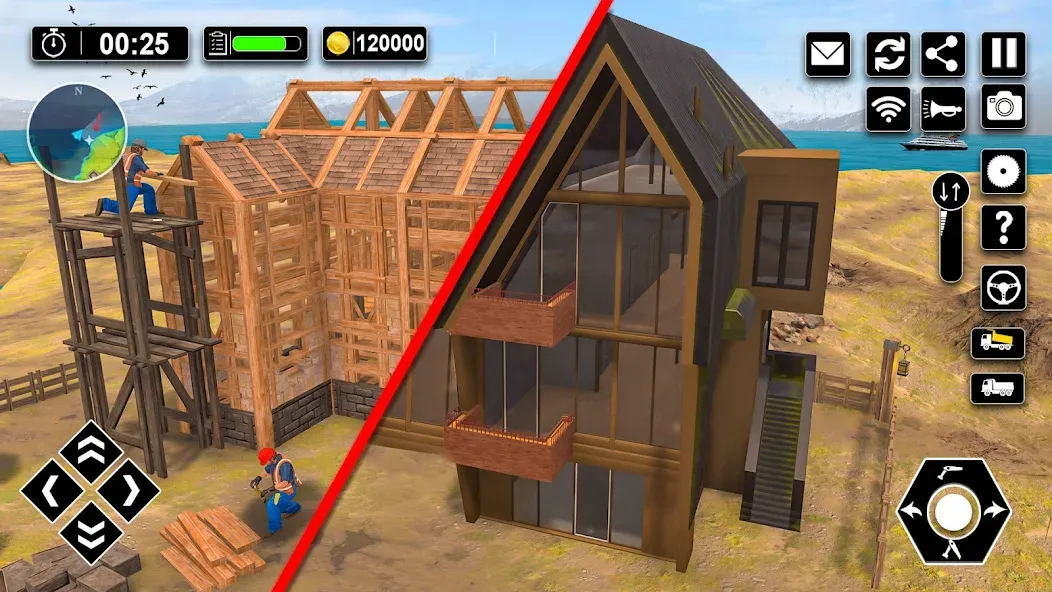 Wood House Construction Game [MOD: Бесконечные деньги] - Скриншот 4