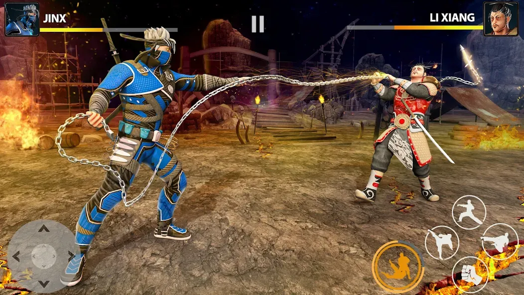 Ninja Clash: Karate Fighters (Ниндзя Мастер) [MOD: Premium/Unlocked] - Скриншот 2