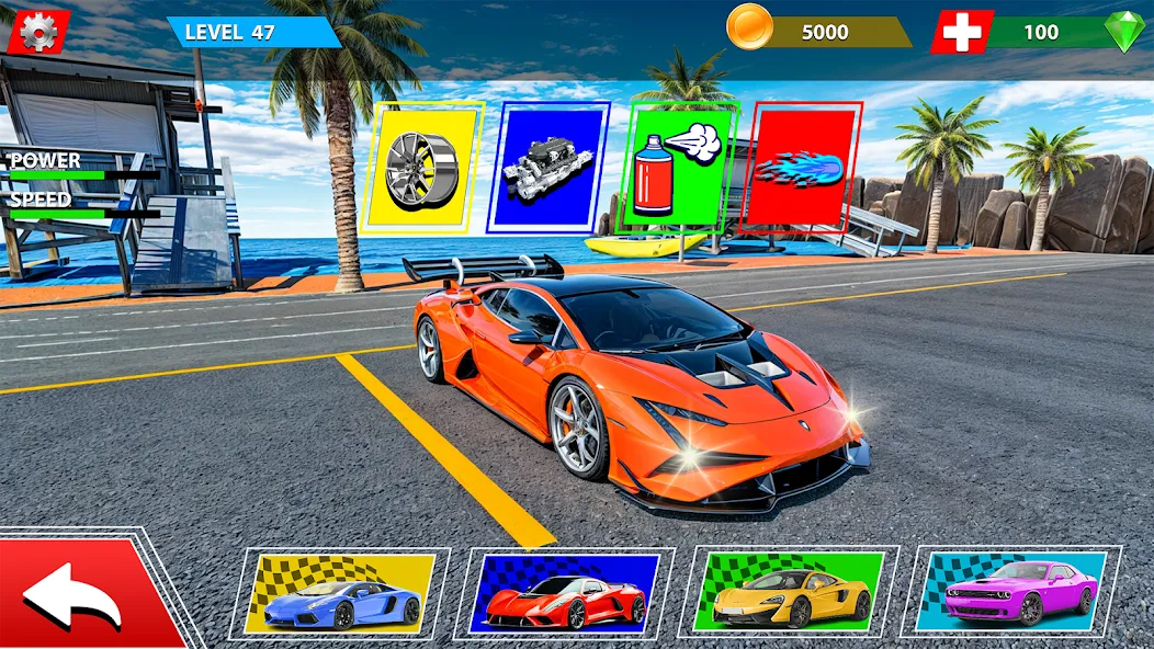 Rampa Car Game: GT Car stunts (Мега Рэмпс) [MOD: Все открыто] - Скриншот 3