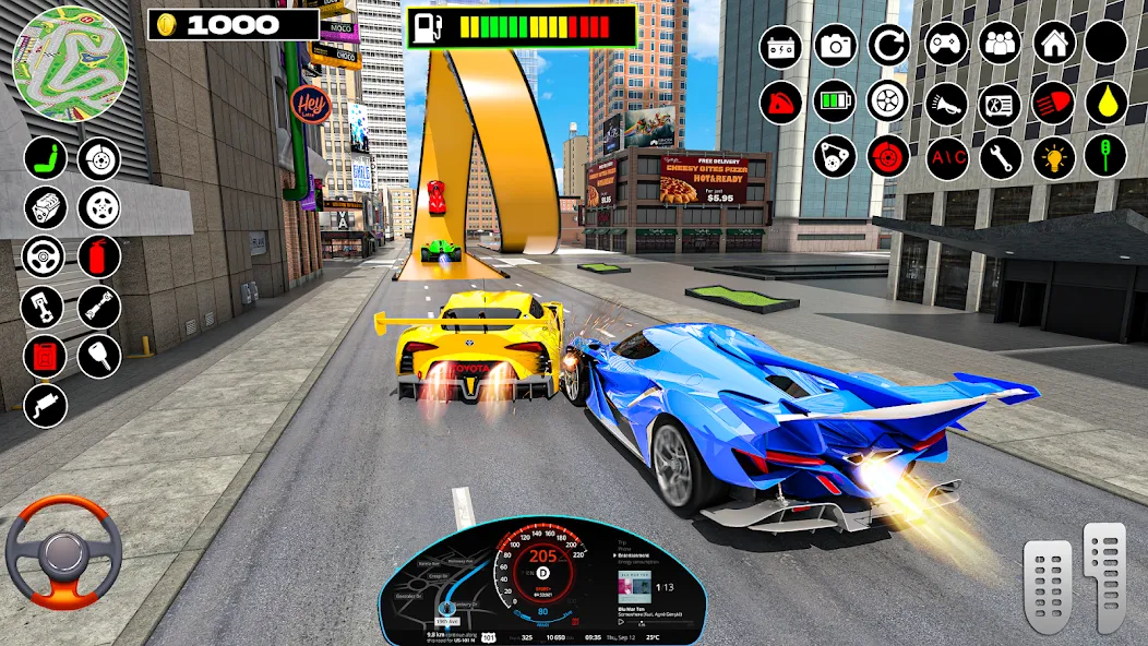 Rampa Car Game: GT Car stunts (Мега Рэмпс) [MOD: Все открыто] - Скриншот 4