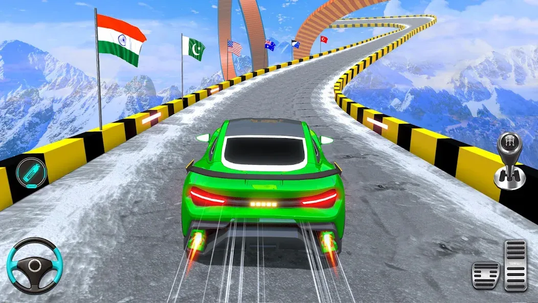 Ramp Car Games: GT Car Stunts (Рамп Кар Игры) [MOD: Меню/Много денег] - Скриншот 1