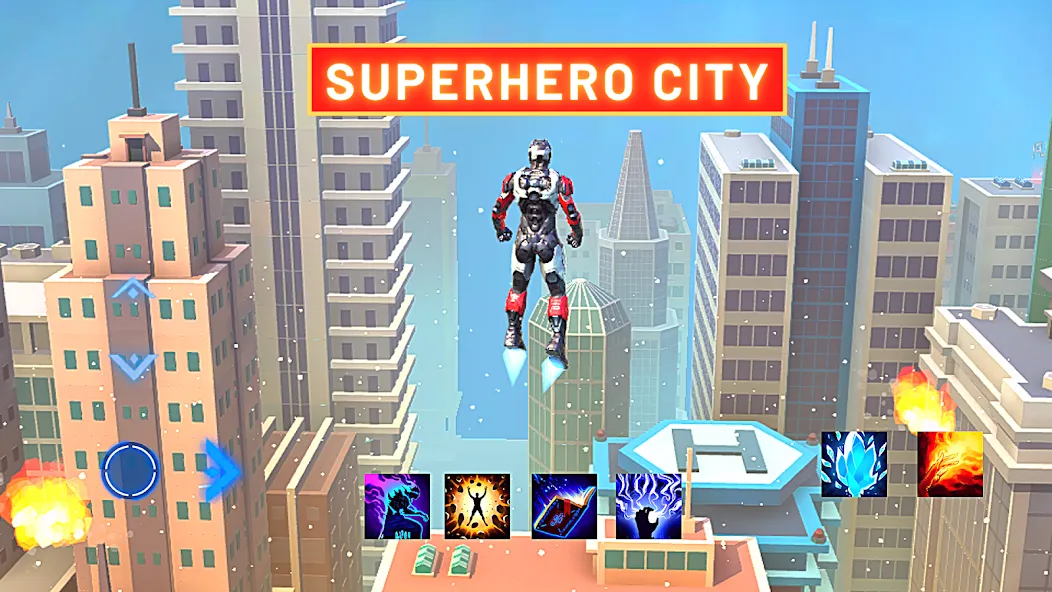 Super hero Flying iron jet man [MOD: Все разблокировано] - Скриншот 2