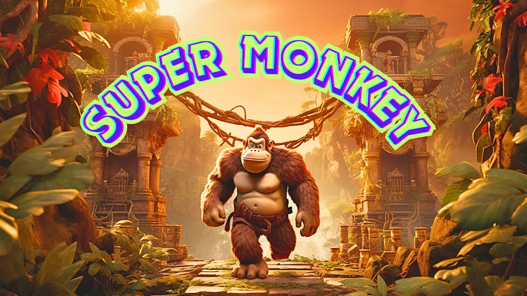 Monkey jungle run kong gorilla [MOD: Разблокировано] - Скриншот 1