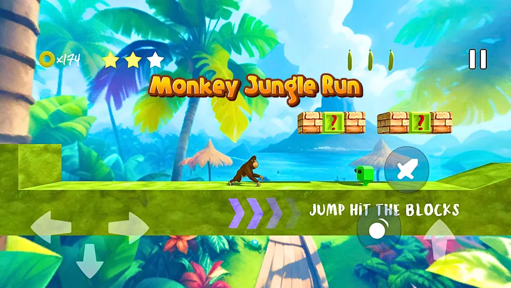 Monkey jungle run kong gorilla [MOD: Разблокировано] - Скриншот 2