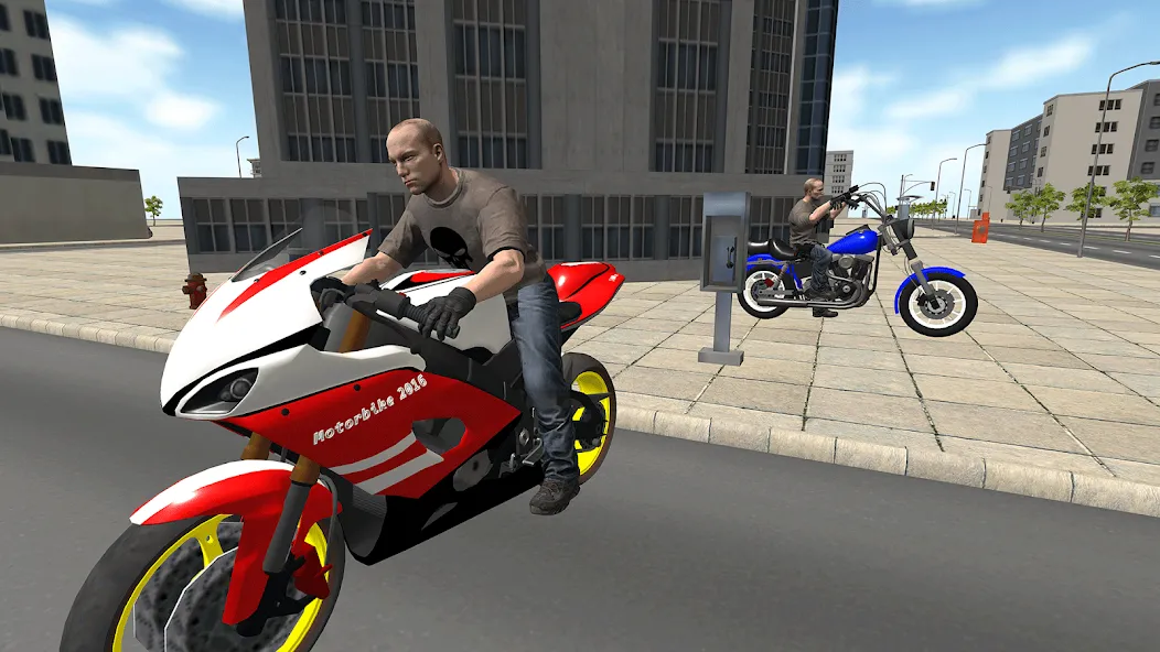 Bike Driving: Police Chase [MOD: Много монет/Энергии] - Скриншот 4