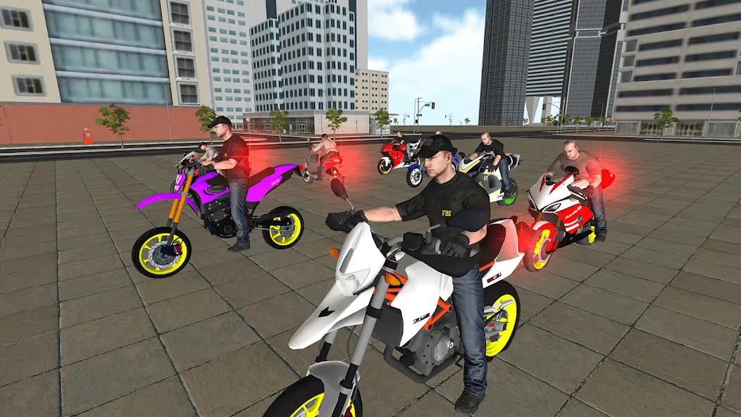 Bike Driving: Police Chase [MOD: Много монет/Энергии] - Скриншот 5
