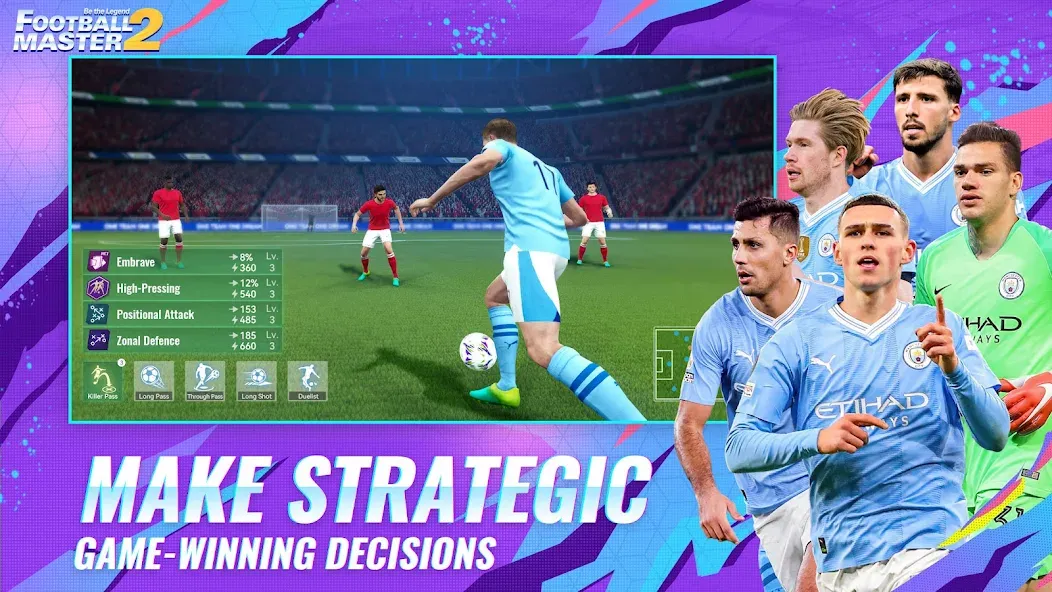 Football Master 2-Soccer Star (Футбол мастер 2) [MOD: Меню/Много денег] - Скриншот 1