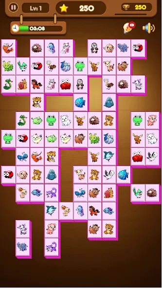 Onet Connect Animal Game (Онет Соединить Животные игра) [MOD: Все разблокировано] - Скриншот 2