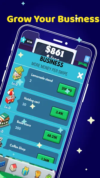 Money Clicker Game -Money Rain [MOD: Разблокировано] - Скриншот 3