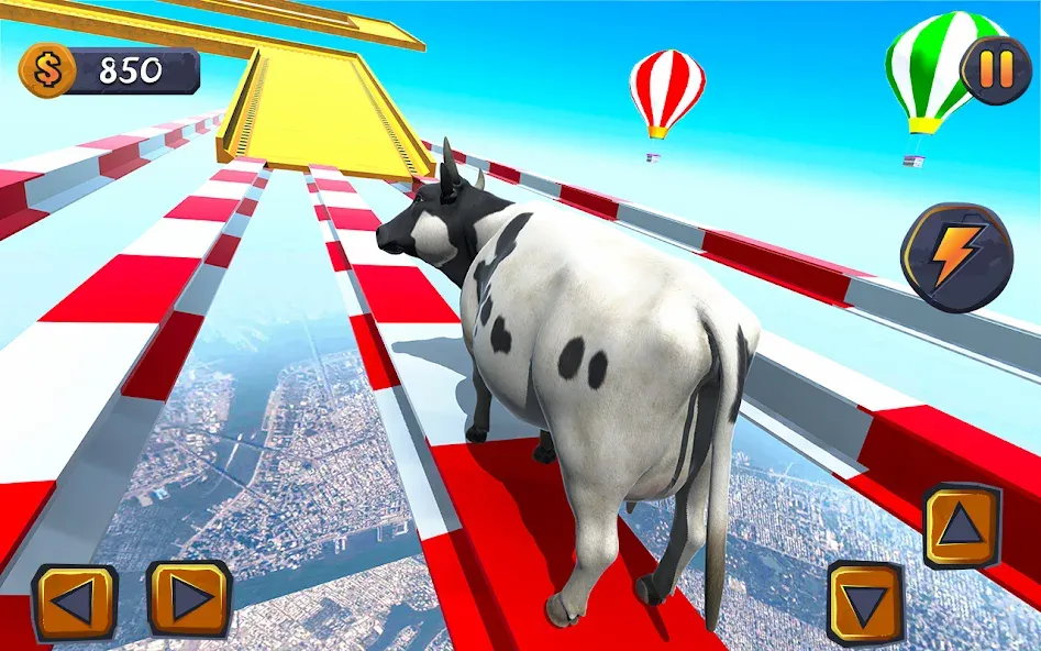 Epic Cow Ramp Rush Run Game [MOD: Бесконечные деньги] - Скриншот 1