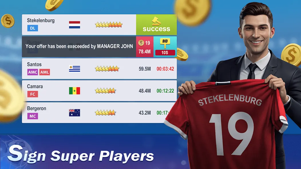 Top Football Manager 2024 (Топ Футбольный Менеджер 2023) [MOD: Бесконечные деньги] - Скриншот 4